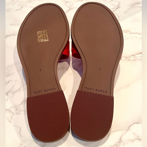 ❌❌SOLD❌❌ New Tory Burch Everly High Frequency Leather Slide Sandals - Picture 5 of 6